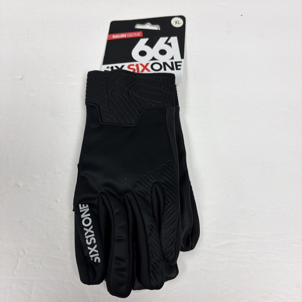 SixSixOne Raijin Windproof Mountain‎ Bike Gloves - Black Size XL